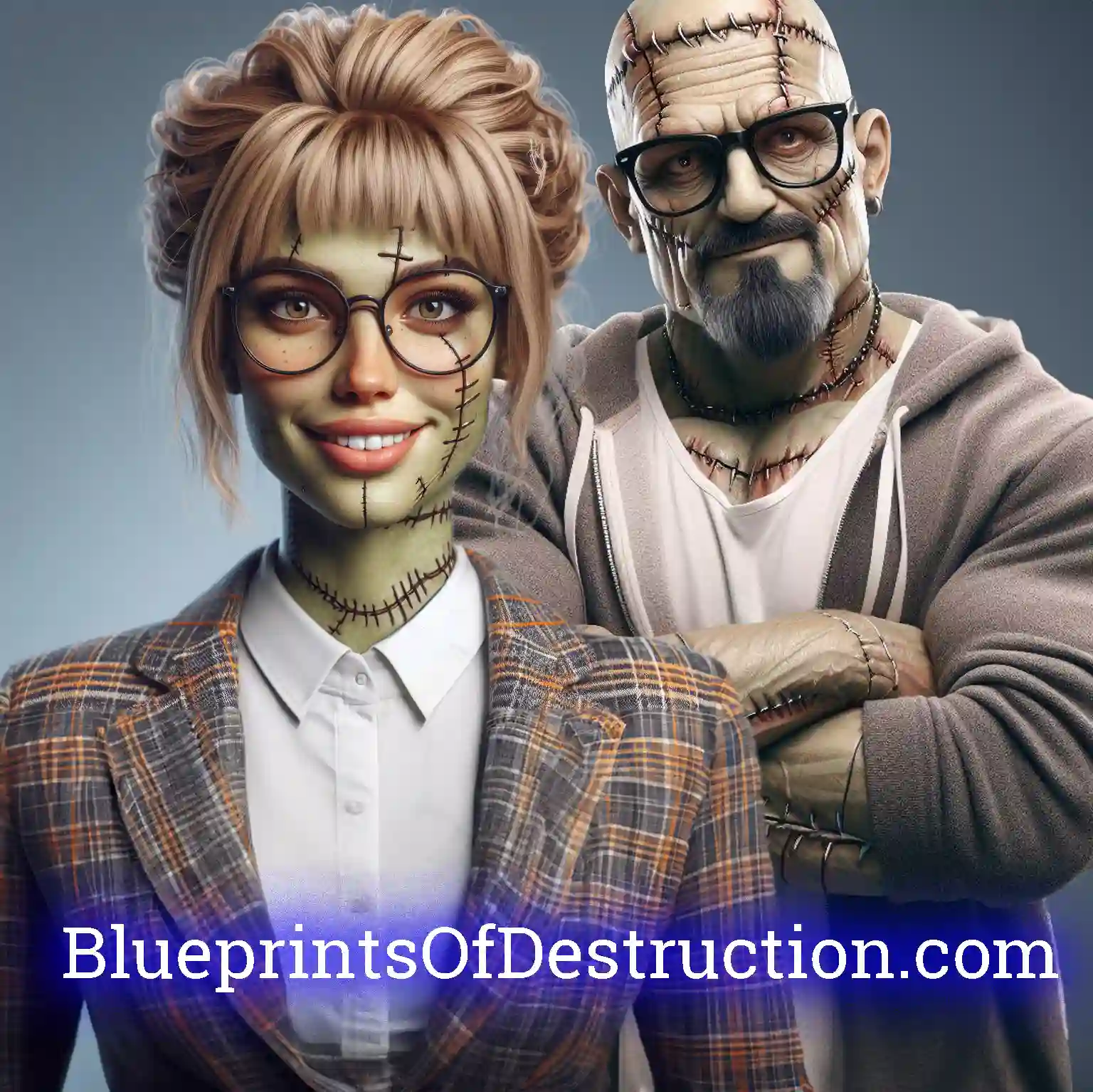 Frank and Lucy often joke they are different versions of the same monster, PhranqenLu Frank and Lucy often joke they are different versions of the same monster, PhranqenLu