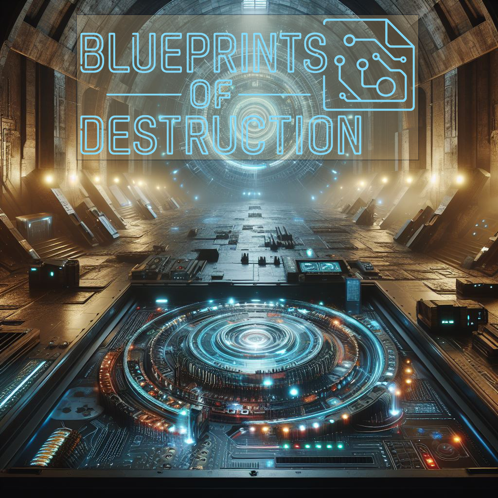 A miniaturized version of a circular city rests in an expansive hallway. A miniaturized version of a circular city rests in an expansive hallway.