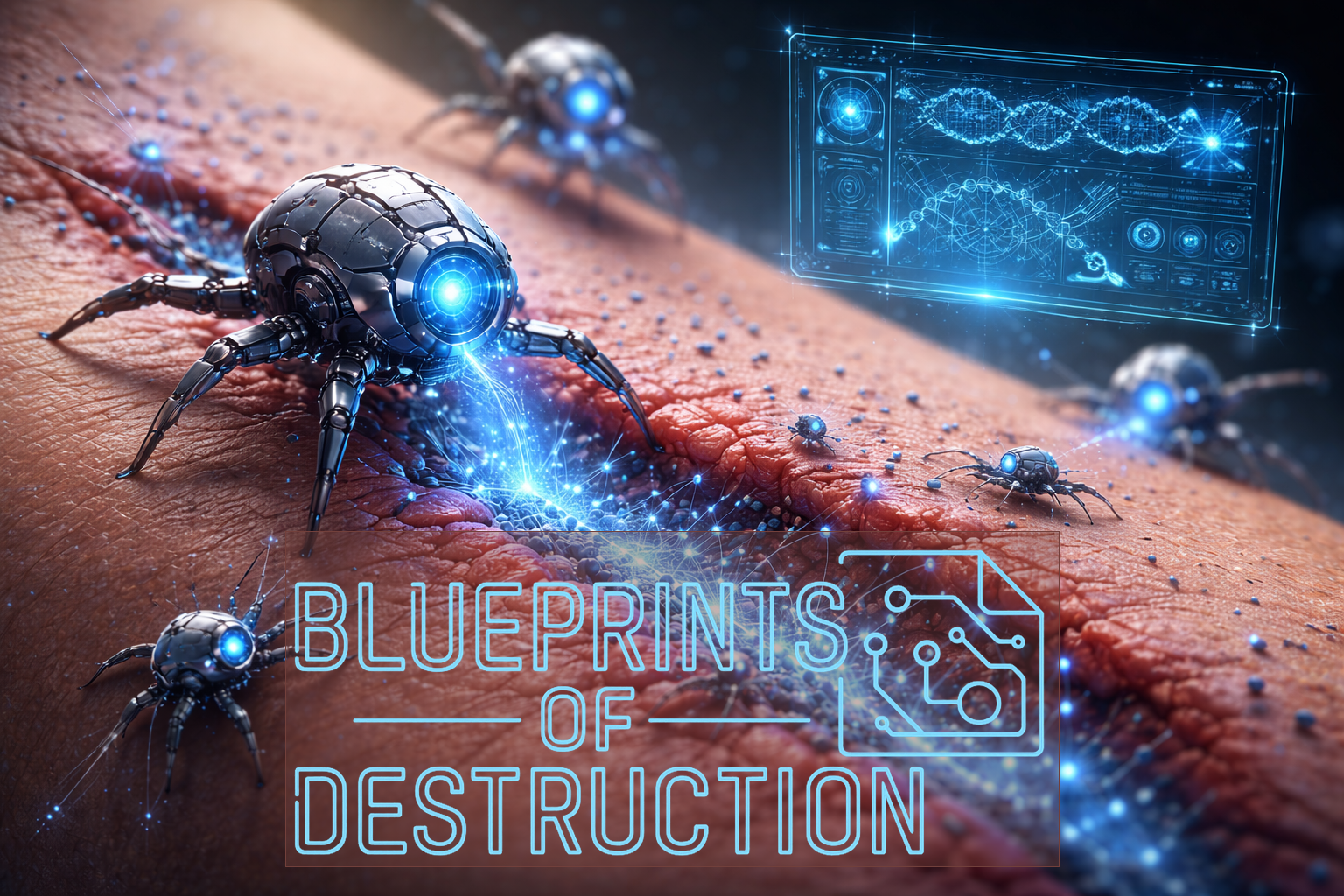 An exaggerated depiction of what ganites could be percieved to look like as they heal an injury. An exaggerated depiction of what ganites could be percieved to look like as they heal an injury.