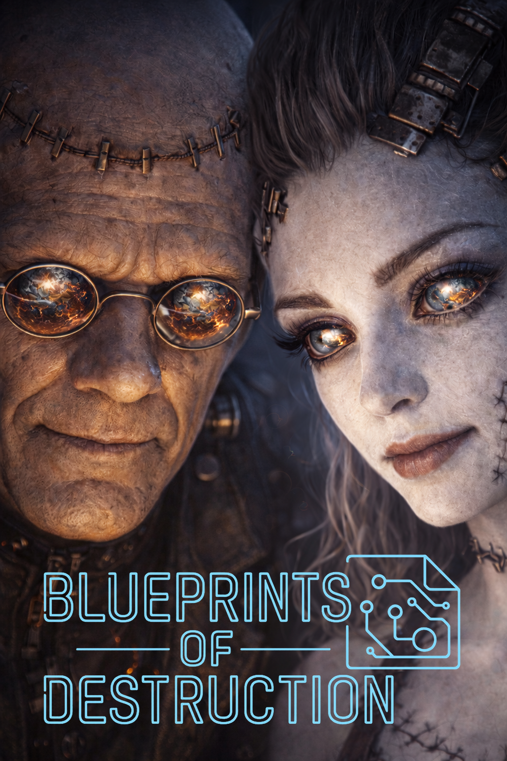 Phranqenlu stand together, the world they have created reflecting in their eyes